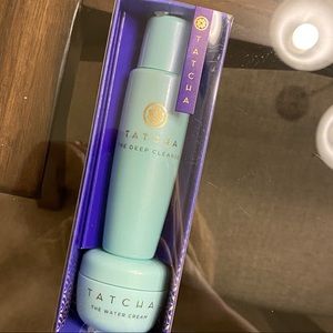 Tatcha water cream and deep cleanse kit